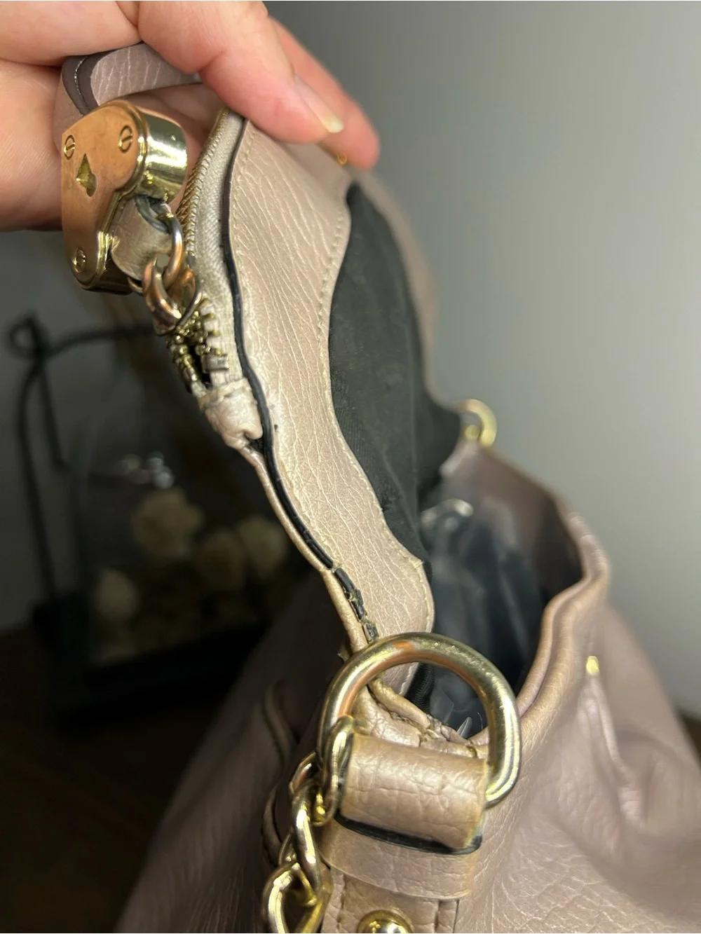 Juicy Couture Greta Lilac Pearl Iridescent Flap Crossbody Y2K Bag